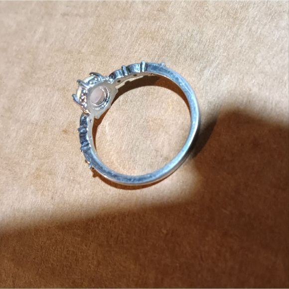 Opal & CZ Diamond 💍 Ring - Picture 7 of 7